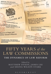 Cover image: Fifty Years of the Law Commissions 1st edition 9781509927913
