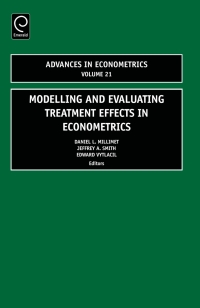 Imagen de portada: Modelling and Evaluating Treatment Effects in Econometrics 9780762313808