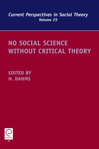 Titelbild: No Social Science without Critical Theory 9780762314836