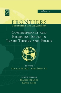 Cover image: Contemporary and Emerging Issues in Trade Theory and Policy 9780444531902