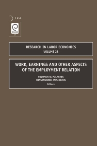 Titelbild: Work, Earnings and Other Aspects of the Employment Relation 9780762313976