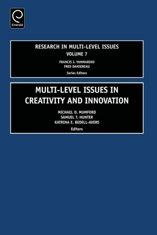 Omslagafbeelding: Multi Level Issues in Creativity and Innovation 9780762314768