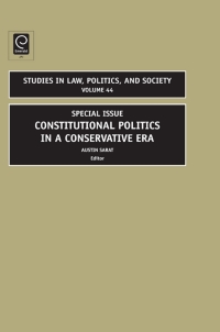 Imagen de portada: Constitutional Politics in a Conservative Era 9780762314867