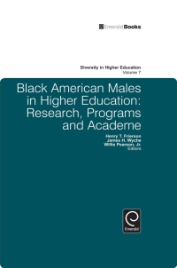 Cover image: Black American Males in Higher Education 9781849506434