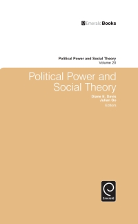 Cover image: Political Power and Social Theory 9781849506670