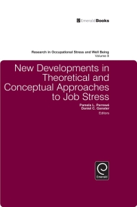 Cover image: New Developments in Theoretical and Conceptual Approaches to Job Stress 9781849507127