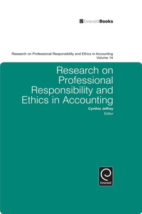 Omslagafbeelding: Research on Professional Responsibility and Ethics in Accounting 9781849507226