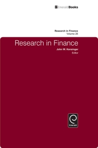 Imagen de portada: Research in Finance 9781849507264