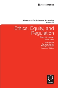 Cover image: Ethics, Equity, and Regulation 9781849507288