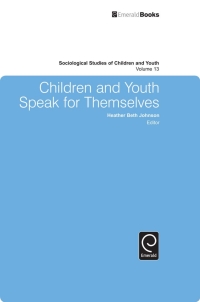 Cover image: Children and Youth Speak for Themselves 9781784413248