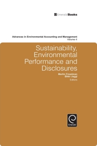 表紙画像: Sustainability, Environmental Performance and Disclosures 9781849507646