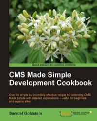 Imagen de portada: CMS Made Simple Development Cookbook 1st edition 9781849514682