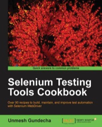 Omslagafbeelding: Selenium Testing Tools Cookbook 1st edition 9781849515740