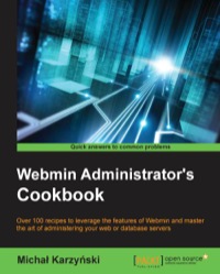 Titelbild: Webmin Administrator's Cookbook 1st edition 9781849515849