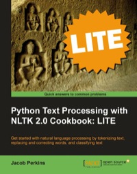 Cover image: Python Text Processing with NLTK 2.0 Cookbook: LITE 1st edition 9781849516389