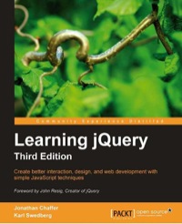 Omslagafbeelding: Learning jQuery, Third Edition 1st edition 9781849516549