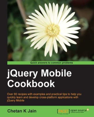 Cover image: jQuery Mobile Cookbook 1st edition 9781849517225