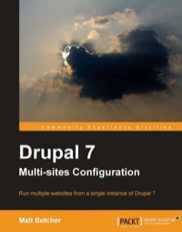 Omslagafbeelding: Drupal 7 Multi Sites Configuration 1st edition 9781849518000