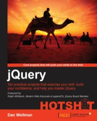 Cover image: jQuery Hotshot 1st edition 9781849519106