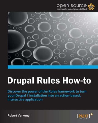 Cover image: Drupal Rules How-to 1st edition 9781849519984