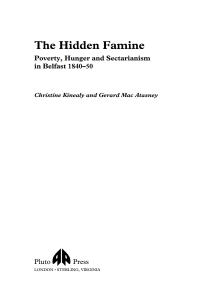 Cover image: The Hidden Famine 1st edition 9780745313719