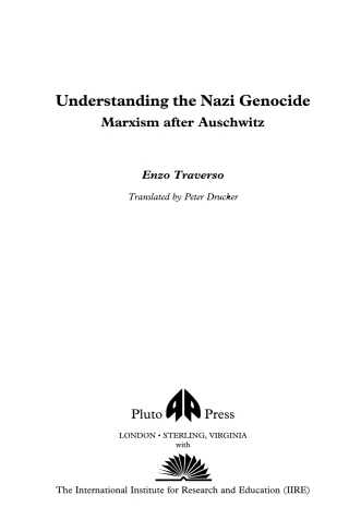 صورة الغلاف: Understanding the Nazi Genocide 1st edition 9780745313535