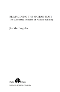 Omslagafbeelding: Reimagining the Nation-State 1st edition 9780745313641