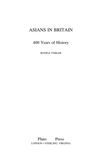 Imagen de portada: Asians in Britain 2nd edition 9780745313733