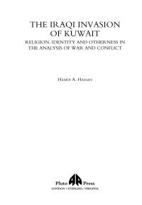 Cover image: The Iraqi Invasion of Kuwait 1st edition 9780745314112