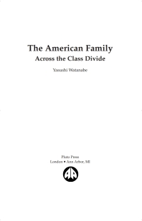 Cover image: The American Family 1st edition 9780745315522