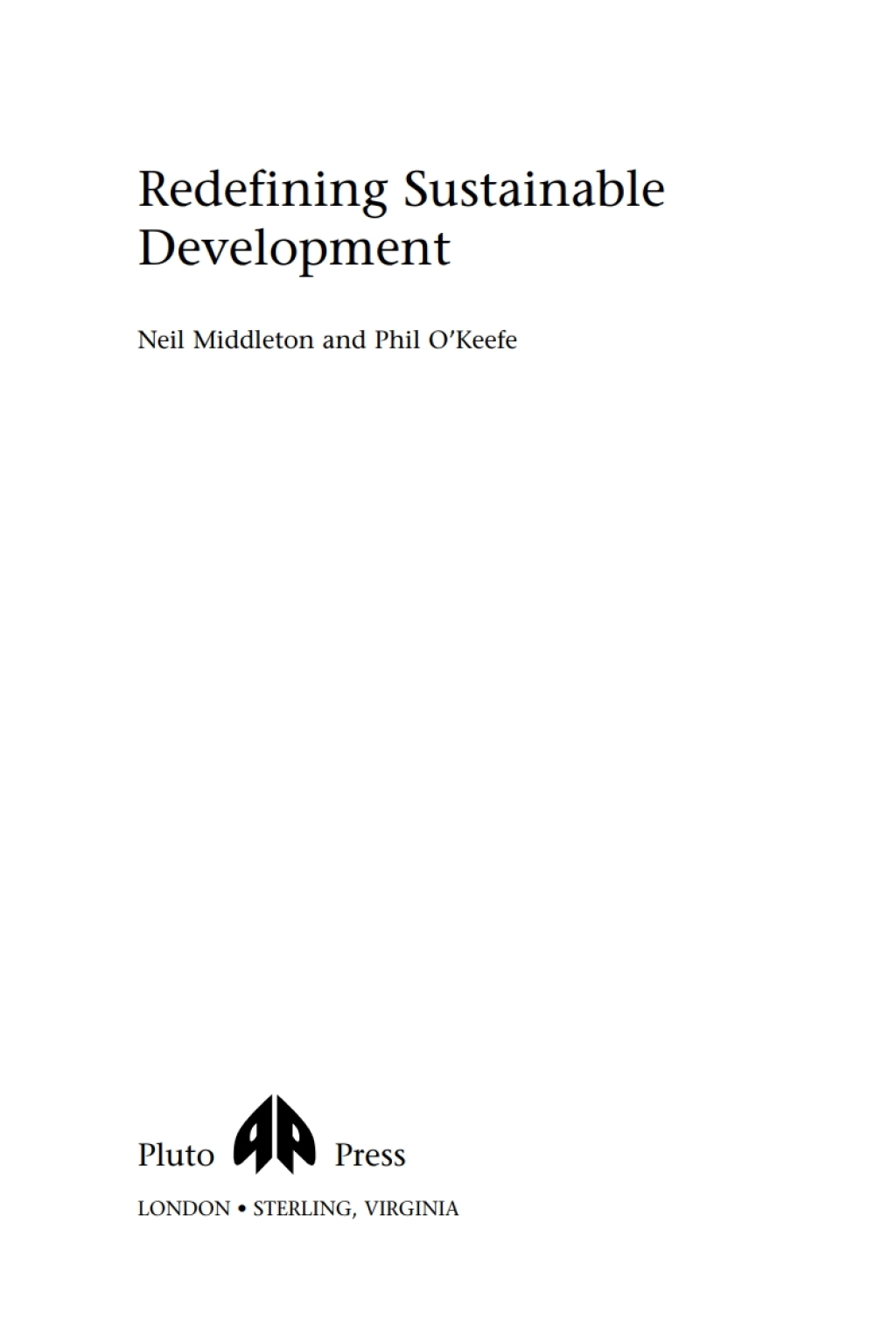 Redefining Sustainable Development 1st Edition
