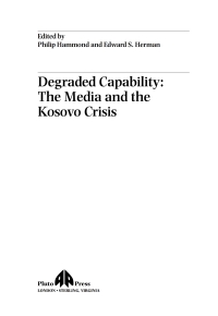 Imagen de portada: Degraded Capability 1st edition 9780745316314