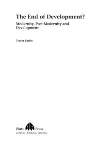 Cover image: The End of Development? 1st edition 9780745316376