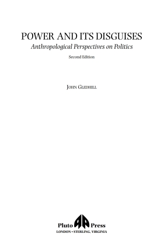 Immagine di copertina: Power and Its Disguises 2nd edition 9780745316857