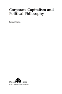 表紙画像: Corporate Capitalism and Political Philosophy 1st edition 9780745317557
