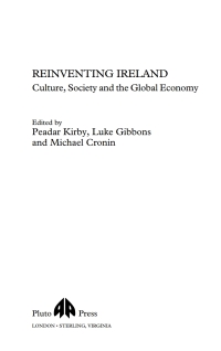 Cover image: Reinventing Ireland 1st edition 9780745318240