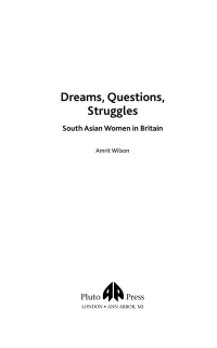 Cover image: Dreams, Questions, Struggles 1st edition 9780745318479