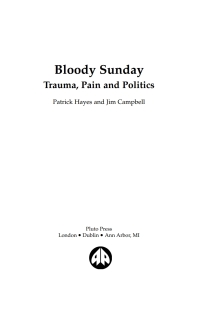 Cover image: Bloody Sunday 1st edition 9780745318530