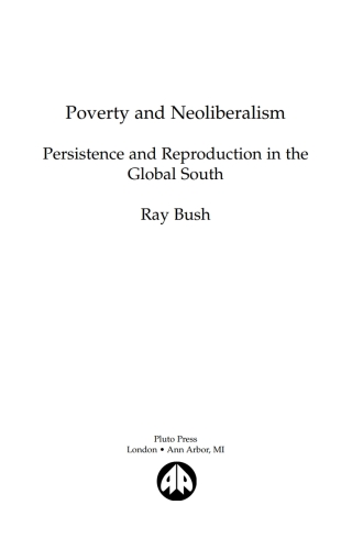 Cover image: Poverty and Neoliberalism 1st edition 9780745319605