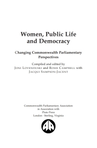 صورة الغلاف: Women, Public Life and Democracy 1st edition 9780745320397