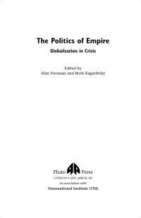 Omslagafbeelding: The Politics of Empire 1st edition 9780745321844