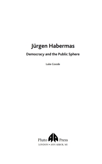 Omslagafbeelding: Jurgen Habermas 1st edition 9780745320892