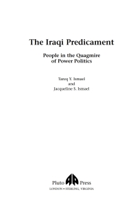 Immagine di copertina: The Iraqi Predicament 1st edition 9780745321493