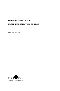 Cover image: Global Rivalries From the Cold War to Iraq 1st edition 9780745325415
