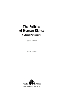 Cover image: The Politics of Human Rights 2nd edition 9780745323732