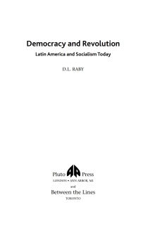 Cover image: Democracy and Revolution 1st edition 9780745324357