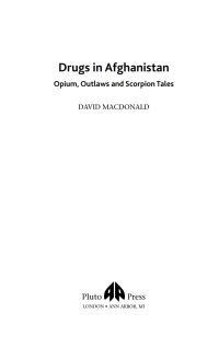Cover image: Drugs in Afghanistan 1st edition 9780745326177