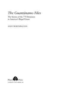 Cover image: The Guantanamo Files 1st edition 9780745326658