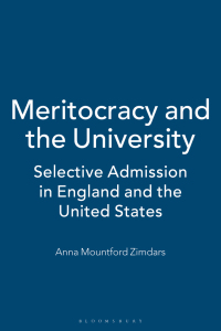 Omslagafbeelding: Meritocracy and the University 1st edition 9781849665223