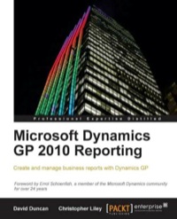 صورة الغلاف: Microsoft Dynamics GP 2010 Reporting 1st edition 9781849682183